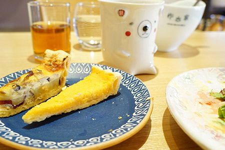 作家の器のある暮らしカフェのランチ