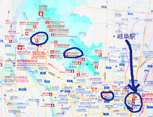 岐阜市街地マップ