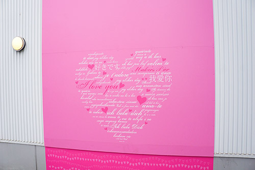 ハートのフォトスポット