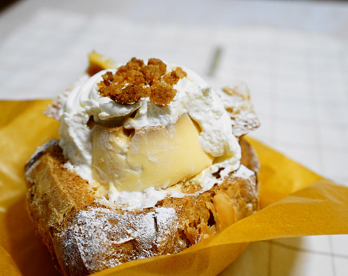 びっくりパイシューの中身はプリン