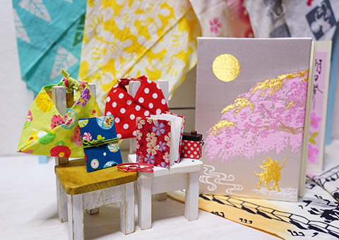 ミニサイズのあづま袋と御朱印帳も