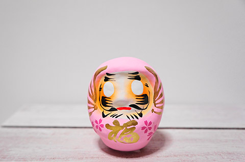 龍城神社の桜だるま