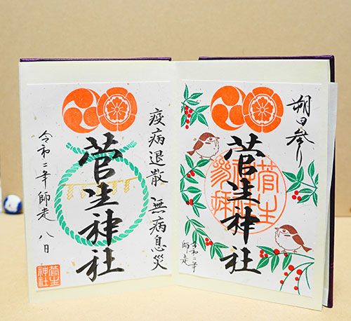 朔日参茅と茅の輪の御朱印