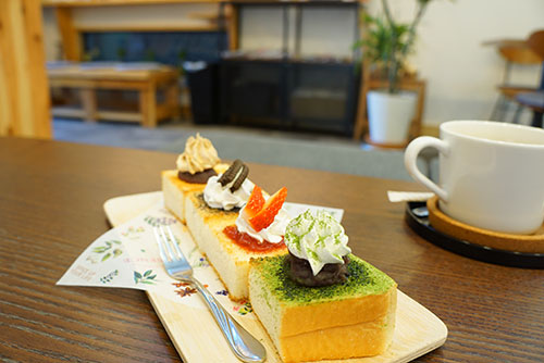 犬山きな粉カフェで幸せトースト