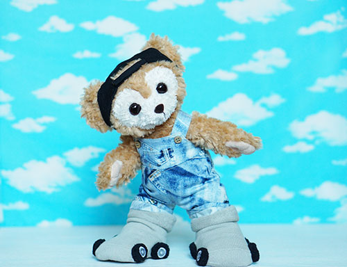 3coinのベビーソックスを履いたマイダッフィー