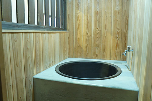 旧磯部家住宅の五右衛門風呂