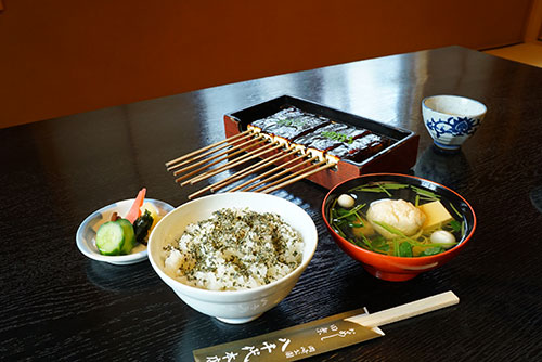 八丁味噌田楽・菜めしセット