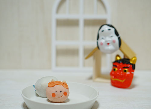 もち観で購入した鬼の和菓子