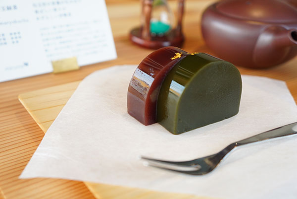 あずきと緑茶のようかん