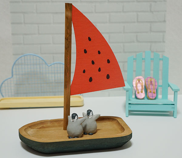 スイカのヨット