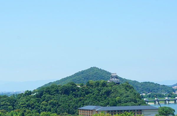 犬山成田山から見た犬山城