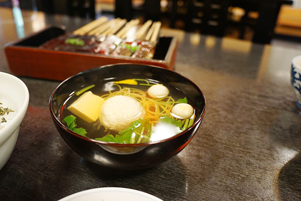 そうめん入りのお吸い物