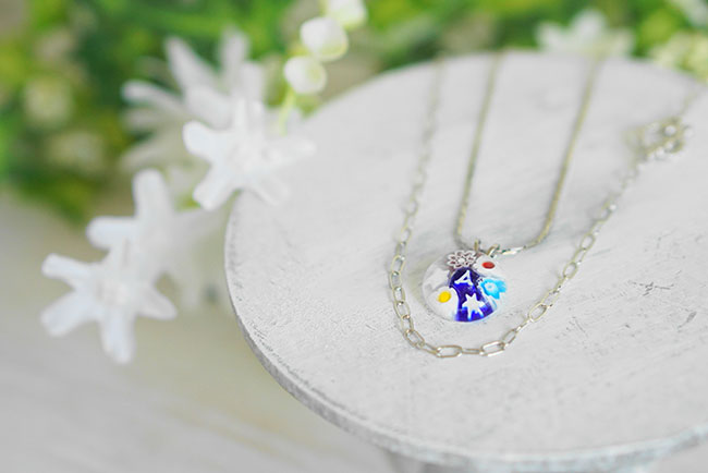 ミルフィオリでペンダント作成