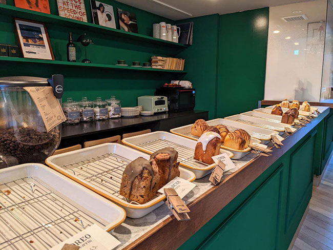 お店のカウンター