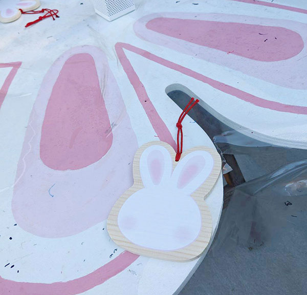 うさぎの絵馬