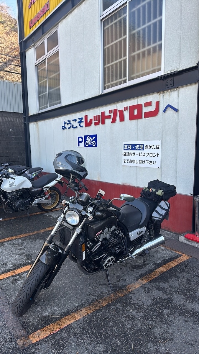 レッドバロンで12ヶ月点検予約とブレーキマスターシリンダーのオーバーホールの相談