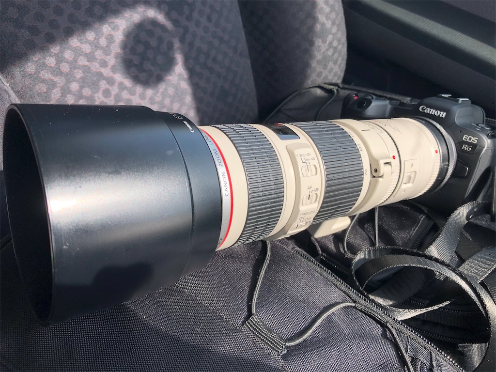 eosr6 6d EF70-200mm F4L IS USM＋エクステンダー2xII 比較