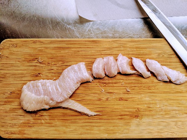 エンガワとマグロの海鮮丼 くまさんの料理ブログ