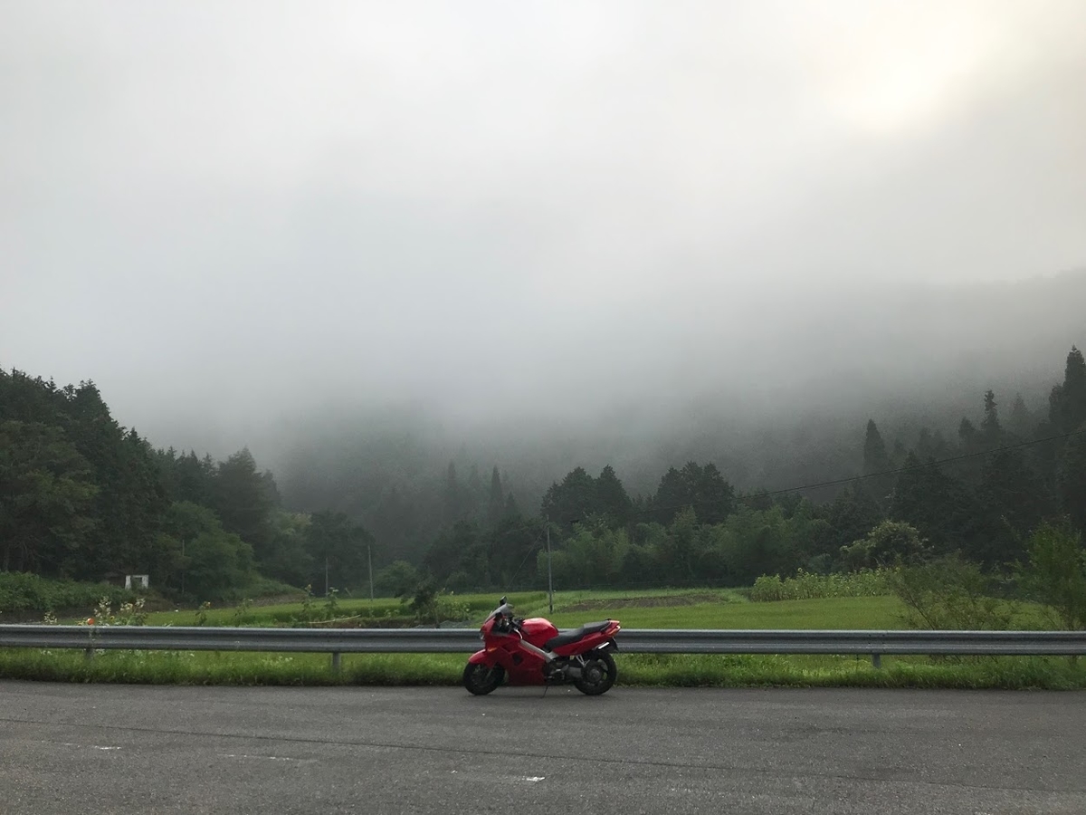 霧とVFR800