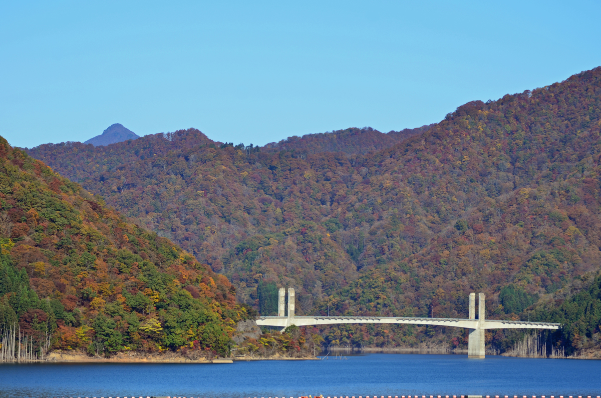 徳山ダムから冠山