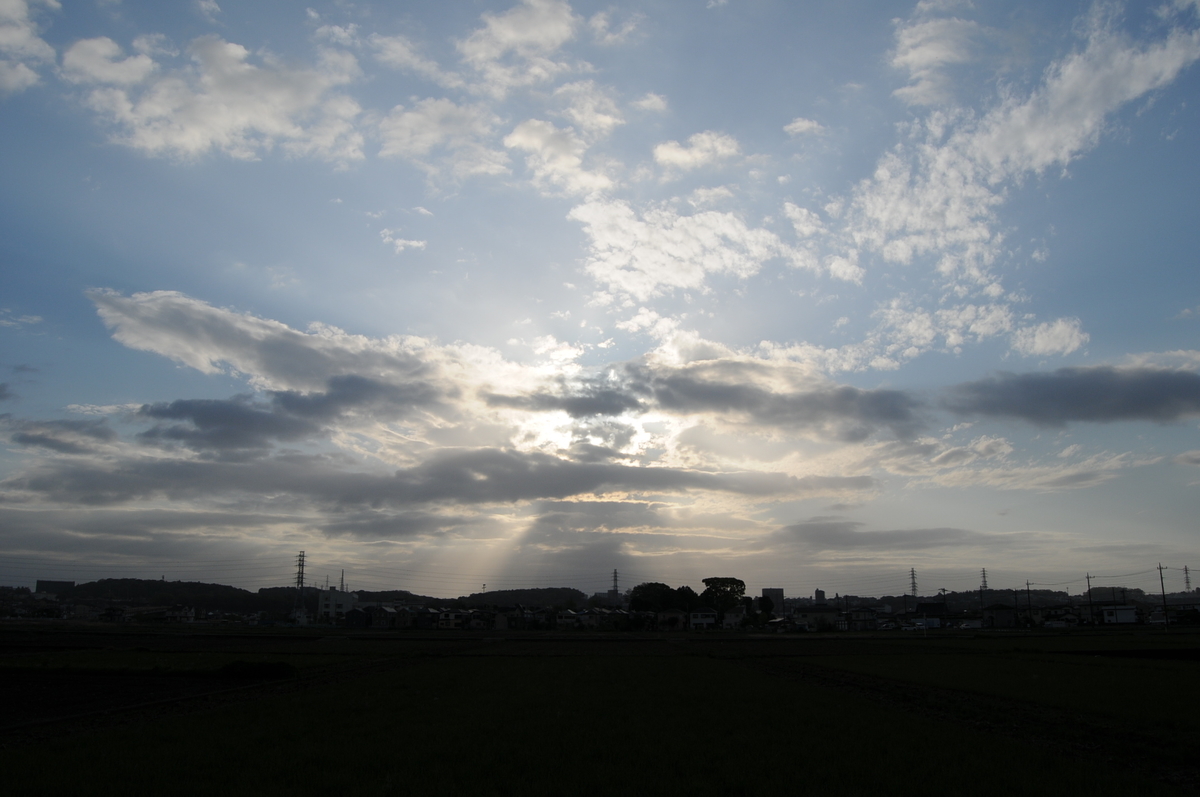 朝景色 その109 天使の梯子 雲は好きですか