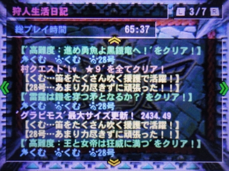 モンスターハンター４ｇ くむのなんとなくきまぐれに 自由奔放な人の日記