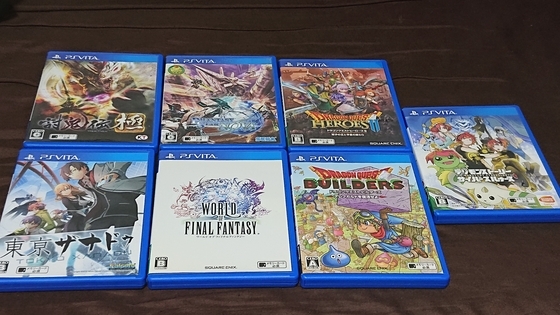 PlayStation Vita - PS vita　ソフト7本セット PS Vita、ソフトを7本買ったお話。7本で何と2062円である
