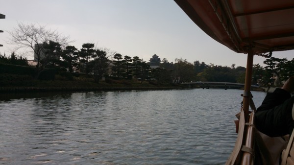 船から見た松江城
