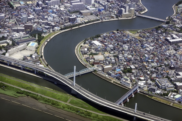 海抜ゼロメートル地帯イメージ画像