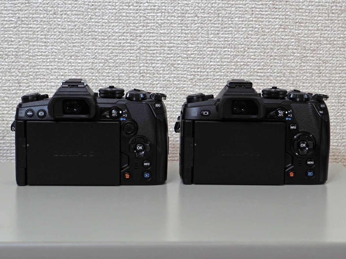 E-M1 markⅢとE-M1 markⅡの外観比較3
