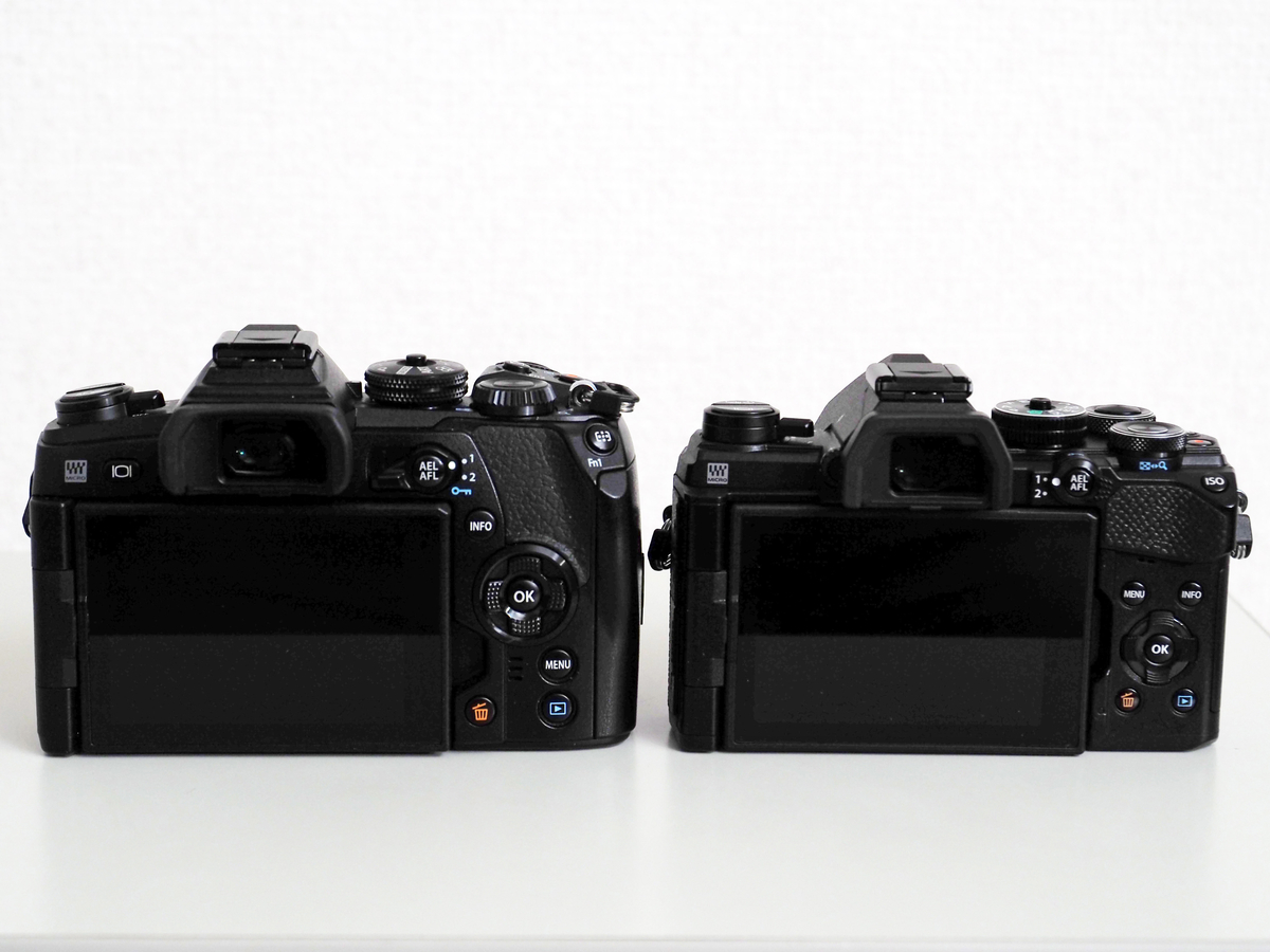 E-M5 markⅢ外観（E-M1 markⅡ比較）