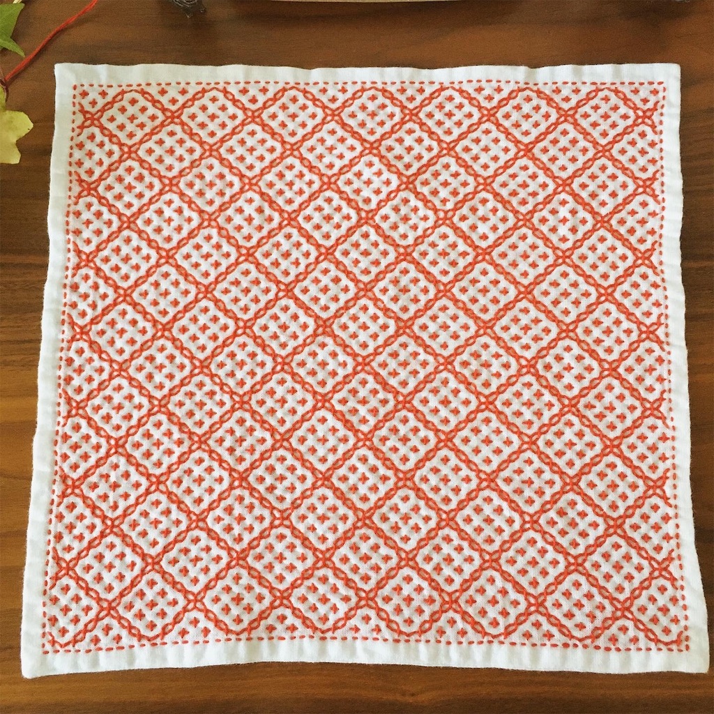 正規逆輸入品 刺し子 花ふきん 十字花刺しオリジナルアレンジ オリムパス生地を使って キッチン用品 News Elegantsite Gr