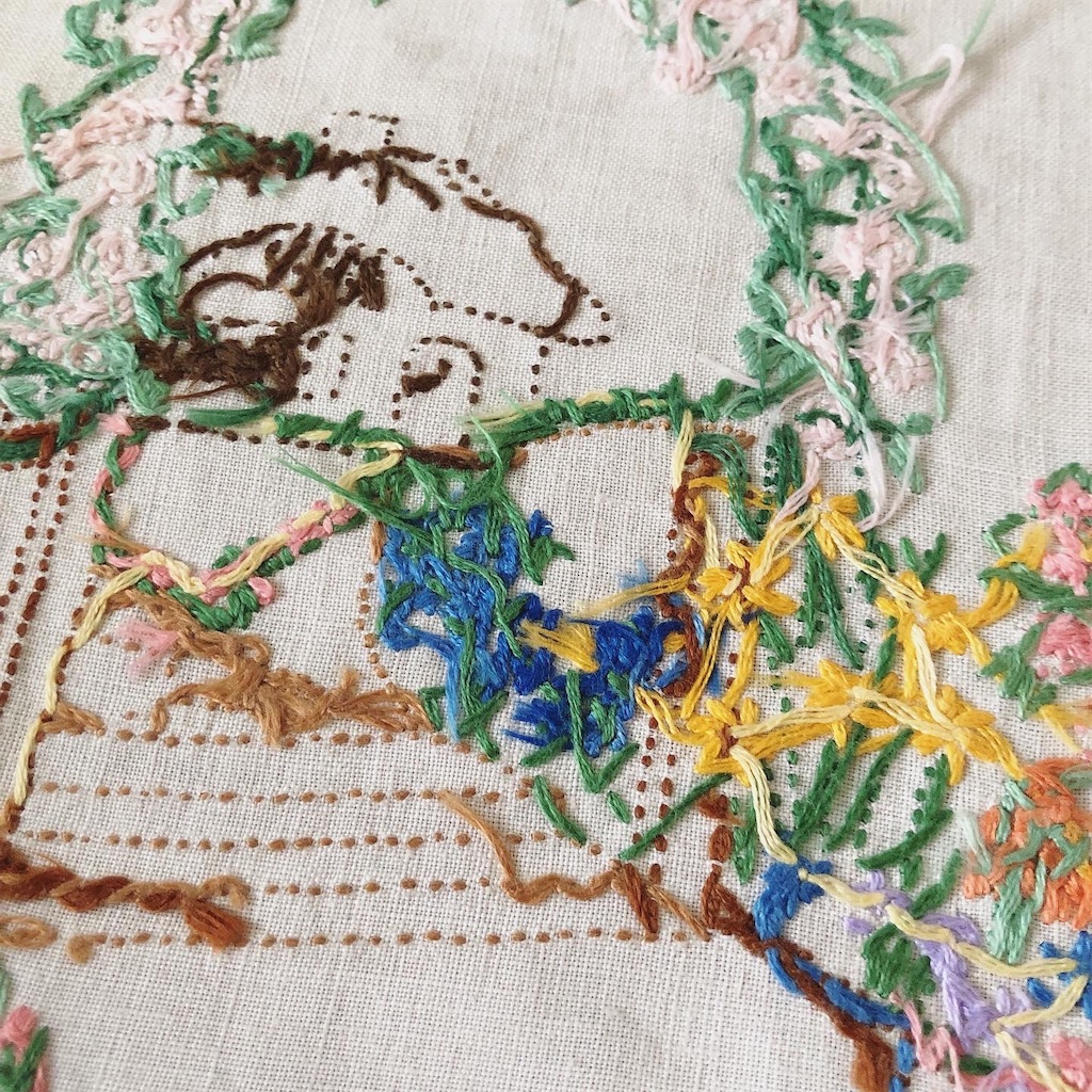 アンティークの刺繍ドイリー - ハンドメイドとちいさな暮らし
