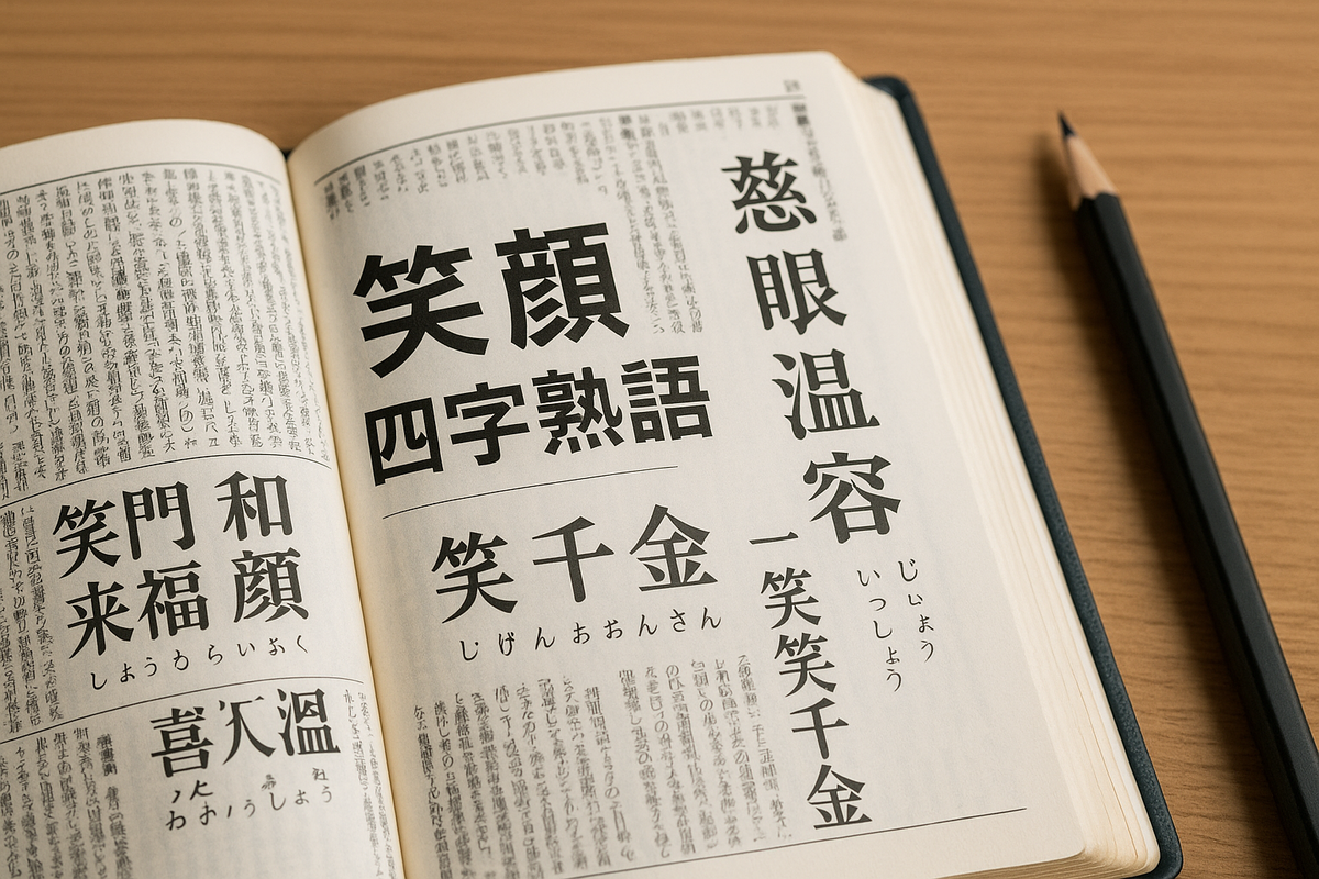 笑顔にまつわる四字熟語まとめ｜贈り言葉にも役立つ解説集 - kurashi-growup diarys
