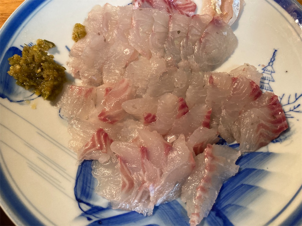 メジナ刺身 くらしのちえ