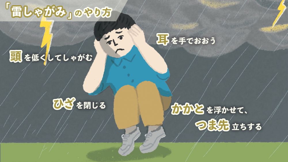 雷しゃがみイメージ