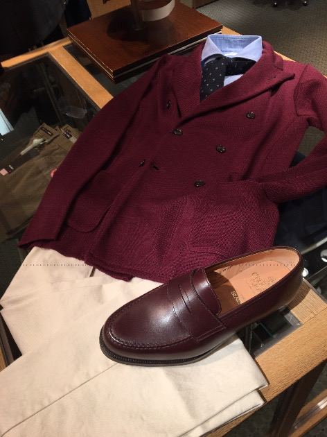 欲しいもの〜 LARDINI ニットジャケット ボルドー〜 - クラシコ