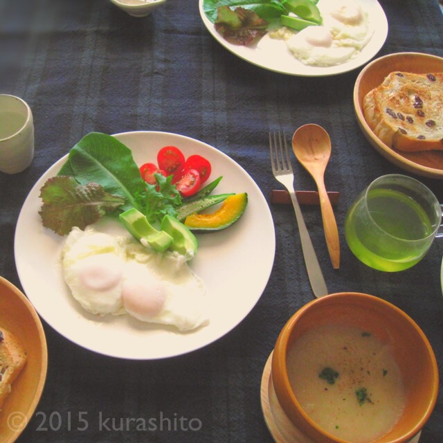 冬瓜のポタージュと、朝食 冬瓜のポタージュと、朝食