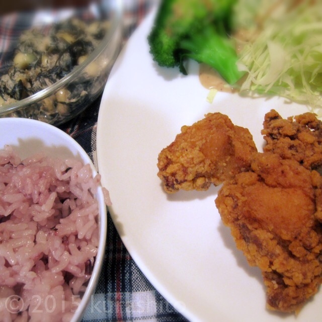 ＴＧＧヨーグルトと黒酒でつけた、しっとりジューシー鶏ムネの唐揚げ