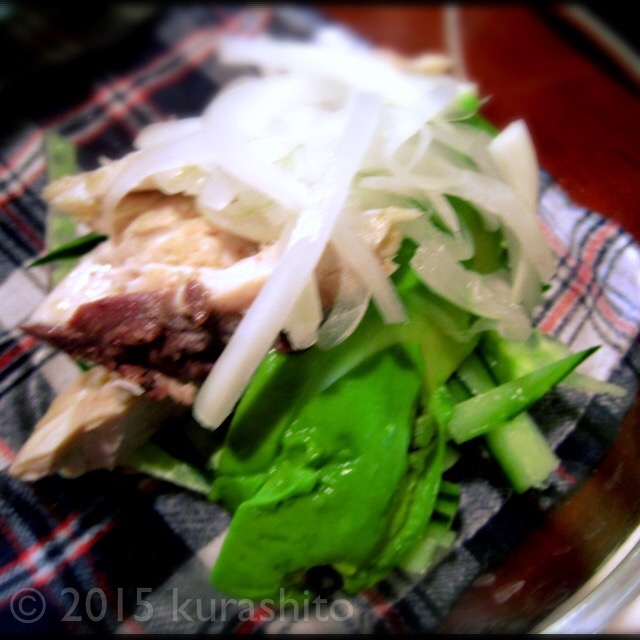 手作りツナで、ガッツリサラダ