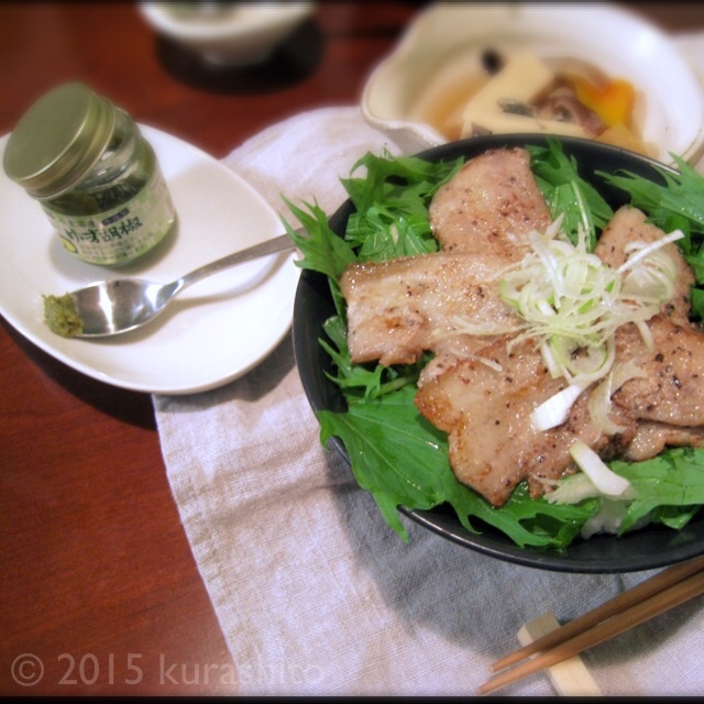 男子がよろこぶ、簡単塩豚丼