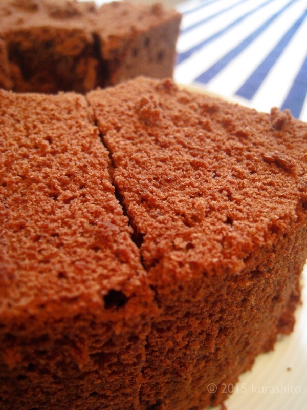 なかしましほさんの「チョコレートの”ざっくり”シフォン」 なかしましほさんの「チョコレートの”ざっくり”シフォン」