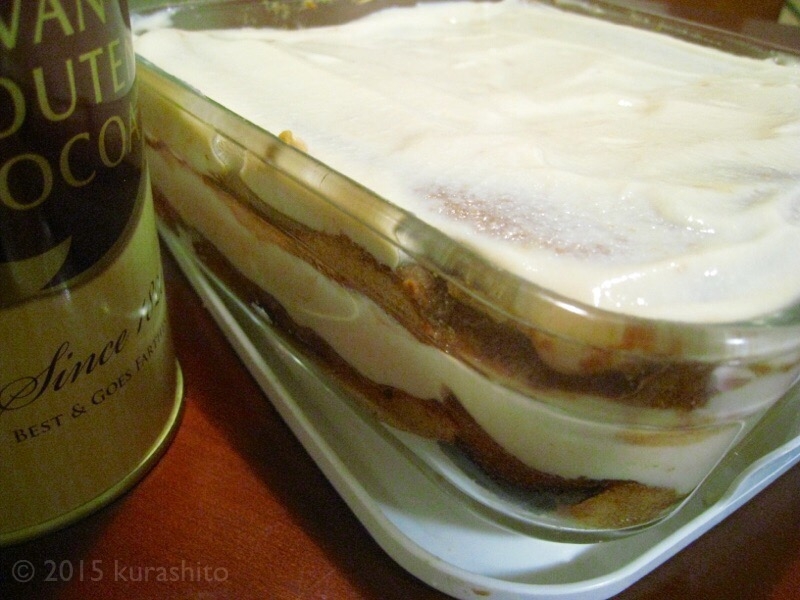 なかしましほさんの、シフォン生地で豆腐クリームのティラミス。