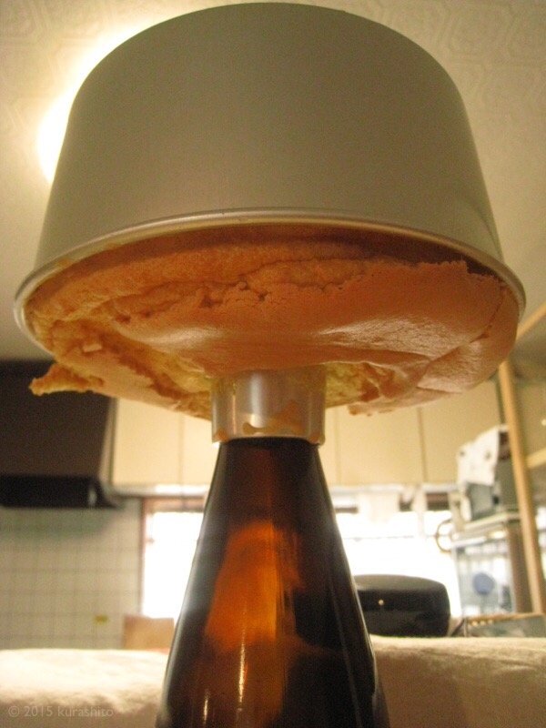 なかしましほさんの豆乳のもっちりシフォンで、バースデーケーキ。