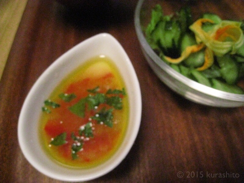 自家製ピクルスの残りで、ドレッシング。 自家製ピクルスの残りで、ドレッシング。