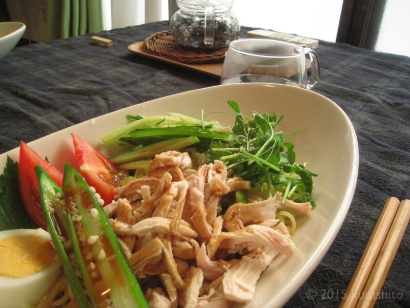 冷やし中華＆番茶、始めました。