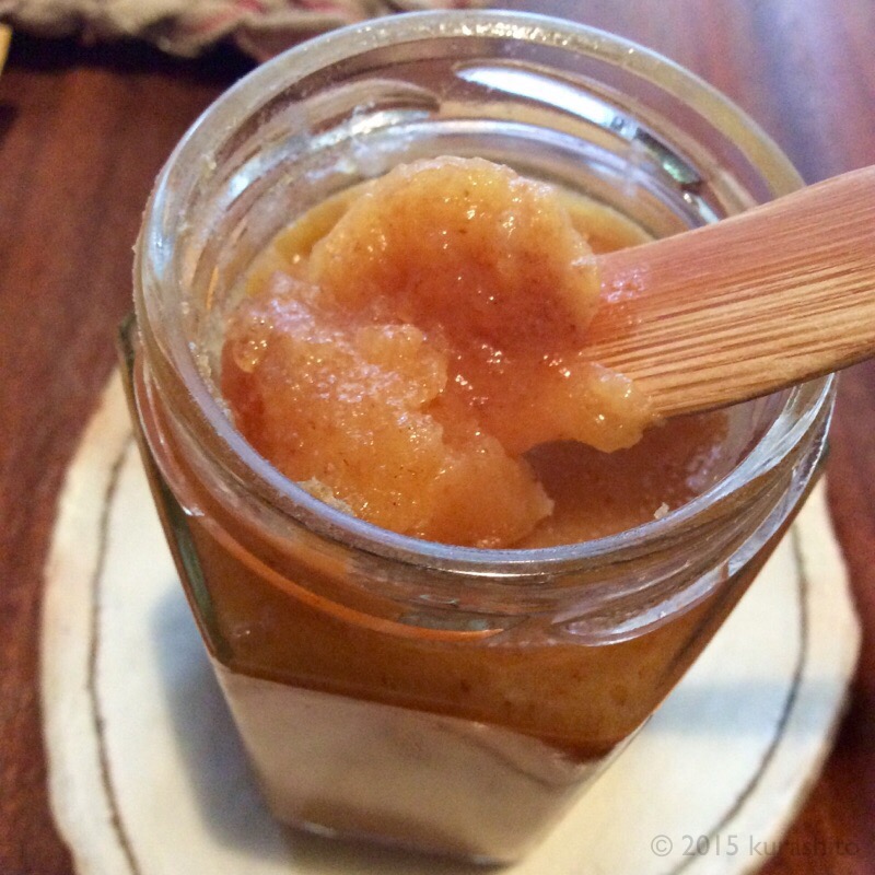 柿バターと焼きたてスコーン。