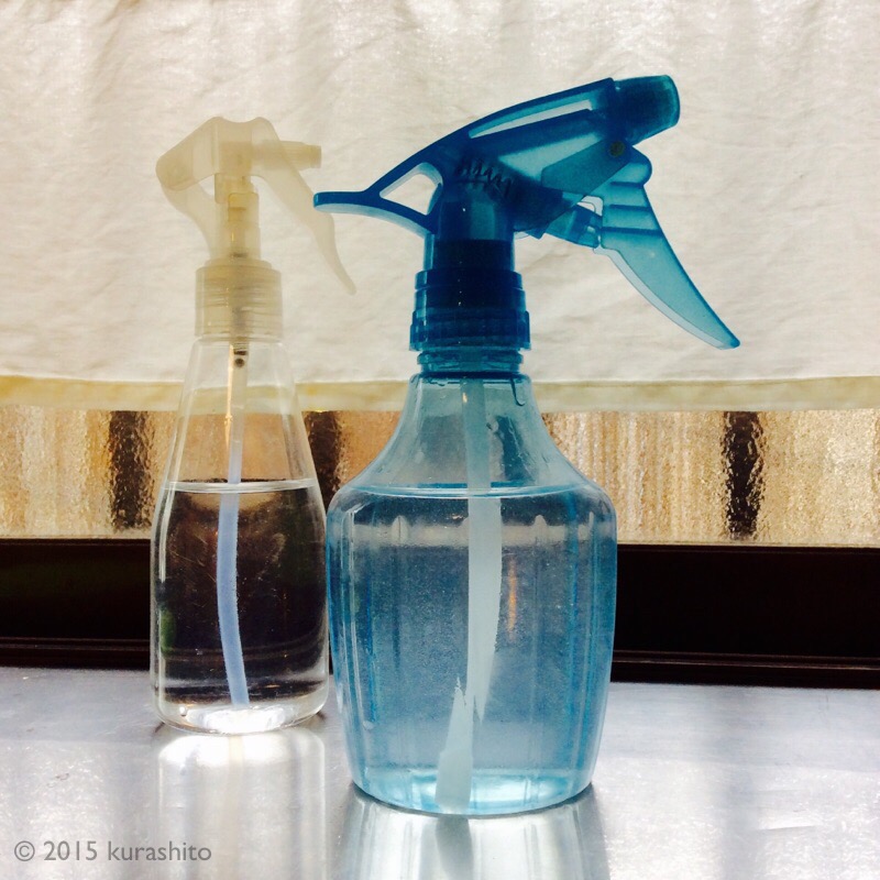 セスキ炭酸ソーダとクエン酸スプレー。