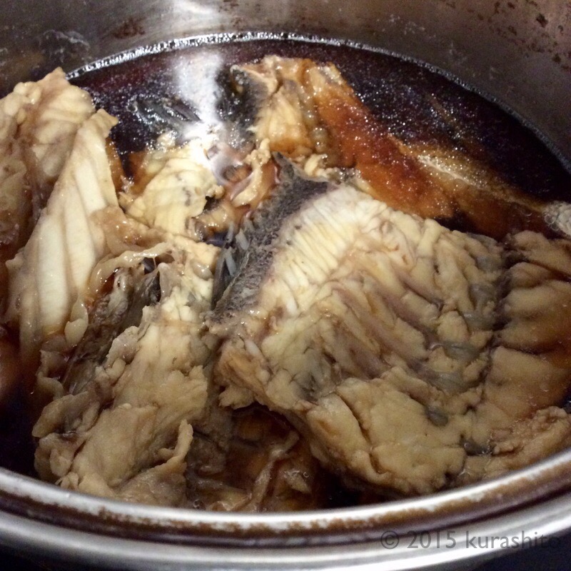 コショウダイのアラ炊き