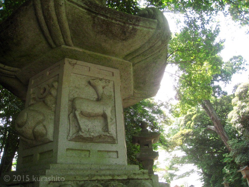鹿島神宮、鹿の灯篭
